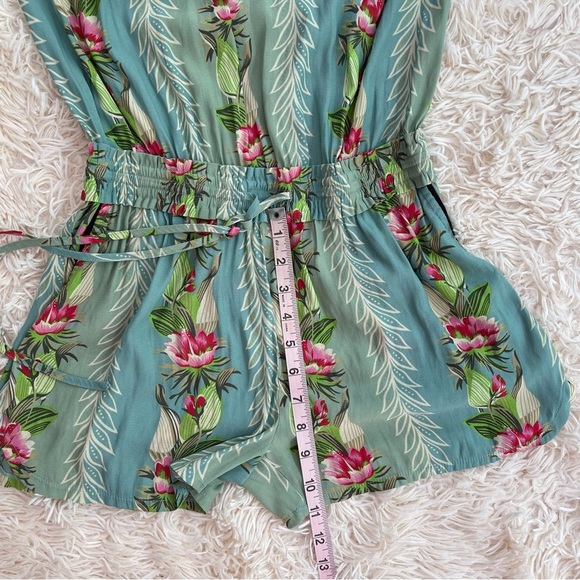 Scotch & Soda POOLSIDE TROPICAL JUMPER ROMPER elastic waist floral print SZ XS - Picture 9 of 11